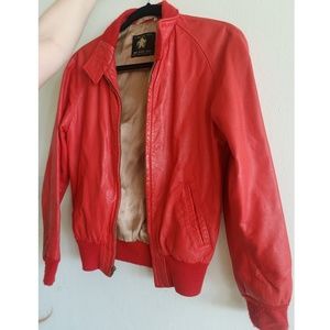Red Bomber Jacket